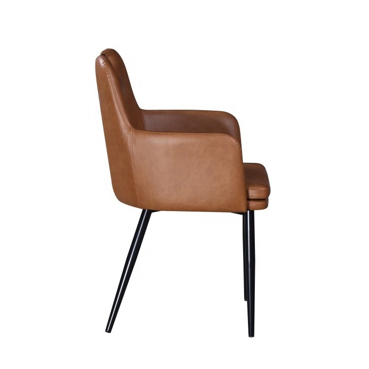 Hot Selling Nordic Dining Chairs Leather High Back Dining Chairs Hotel Restaurant Furniture