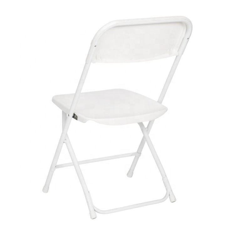 2020 Wholesale Plastic Outdoor White Garden Plastic Portable Folding Chair For Party Wedding Event