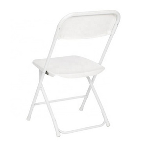 2020 Wholesale Plastic Outdoor White Garden Plastic Portable Folding Chair For Party Wedding Event