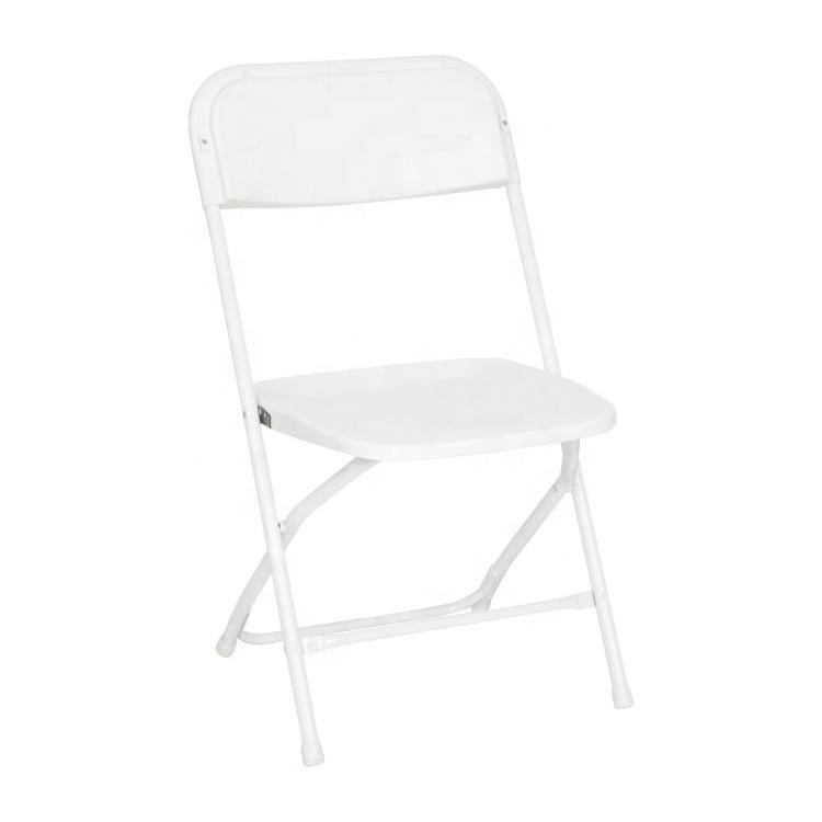 2020 Wholesale Plastic Outdoor White Garden Plastic Portable Folding Chair For Party Wedding Event