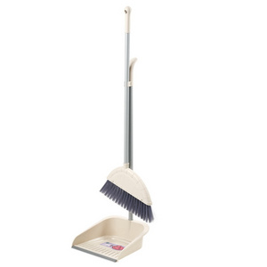 Home Kitchen Household Floor Cleaning Tools Plastic Soft Broom with Dustpan Set Free Angle PET Broom Head