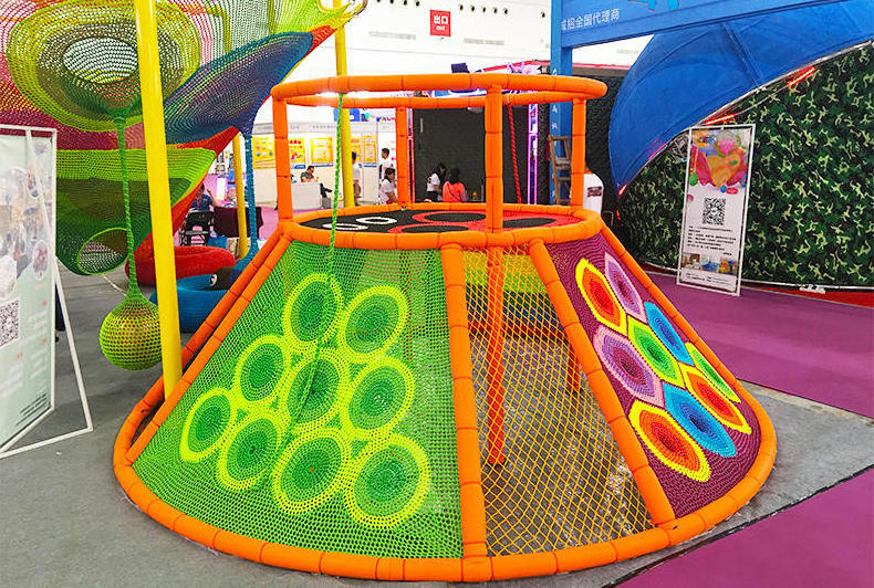 Colorful Climbing Rope Netting Soft Play rope nets playground Net for Kids Indoor play ground equipment amusement