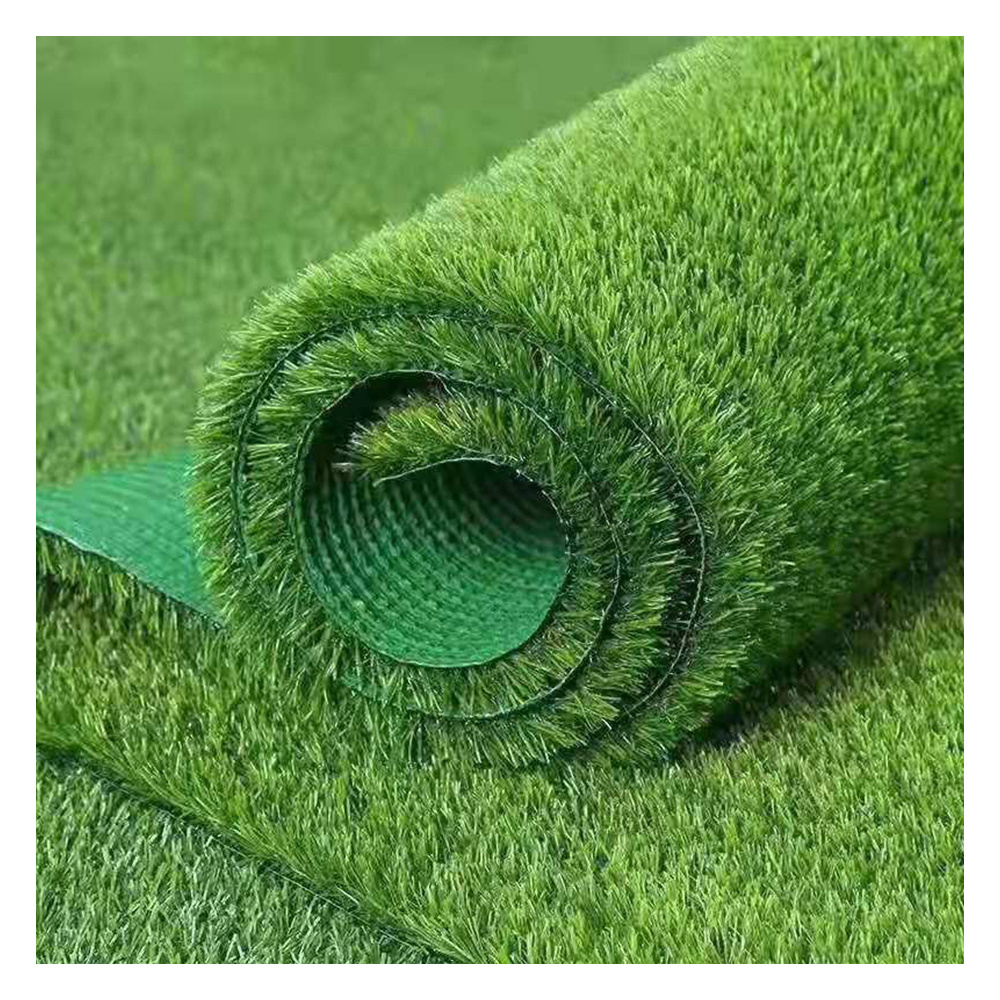 High Density Landscape Lawn Custom Synthetic Grass Carpet Free Sample 100ft Pared Grama Artificial in Rolls