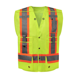 Longfang 5-point breakaway Factory Directly Provide safety vest with multi pockets