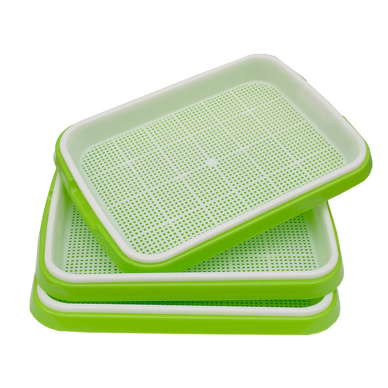 Wholesale custom seed sprouter trays plastic plant seedling nursery Make Plastic Hydroponic Microgreen hydroponic trays