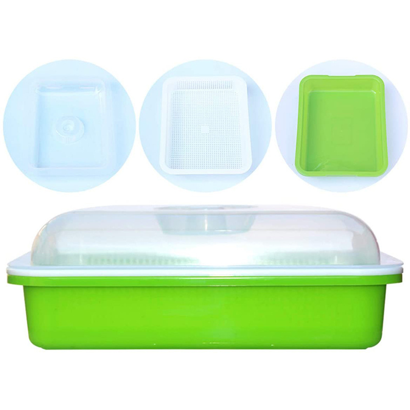 Wholesale custom seed sprouter trays plastic plant seedling nursery Make Plastic Hydroponic Microgreen hydroponic trays