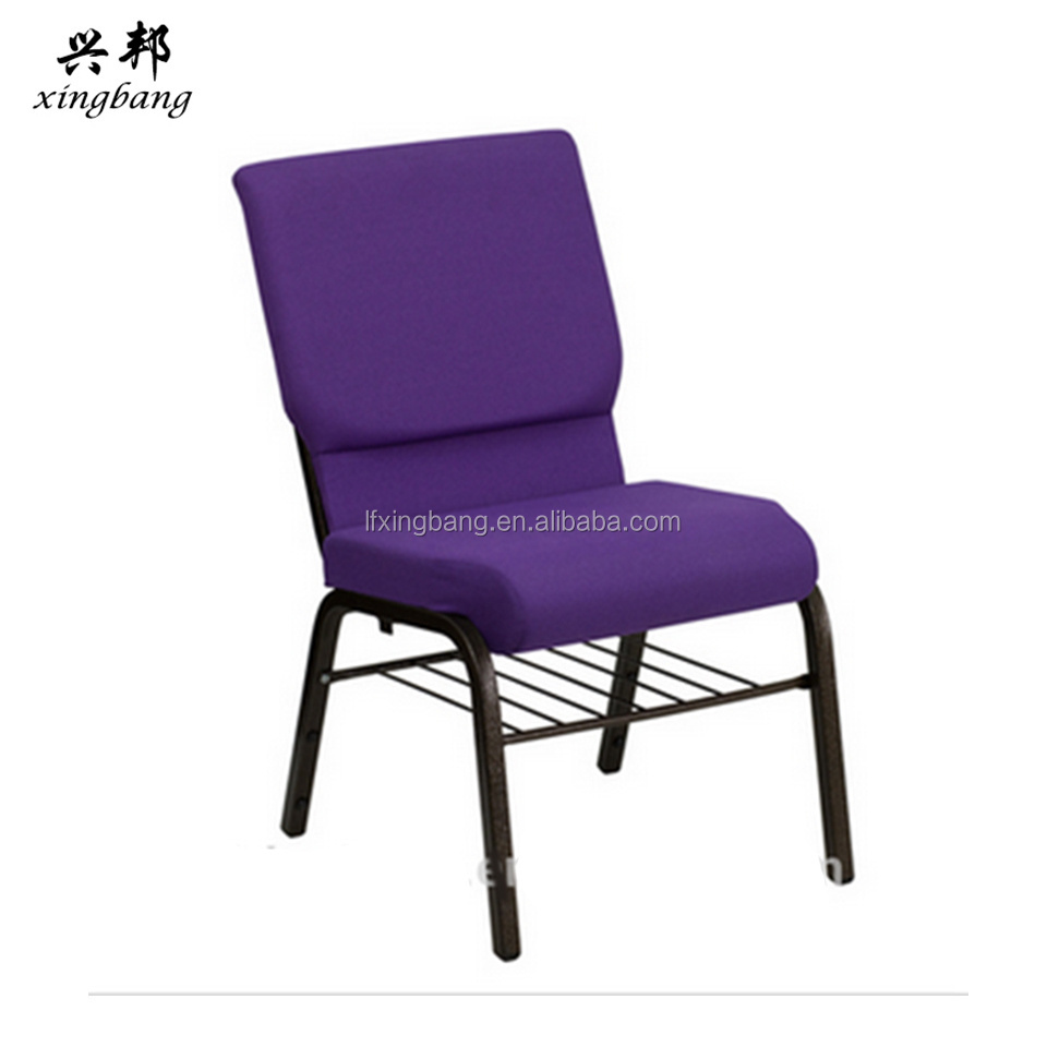 Cheap and strong metal used church chair for sales