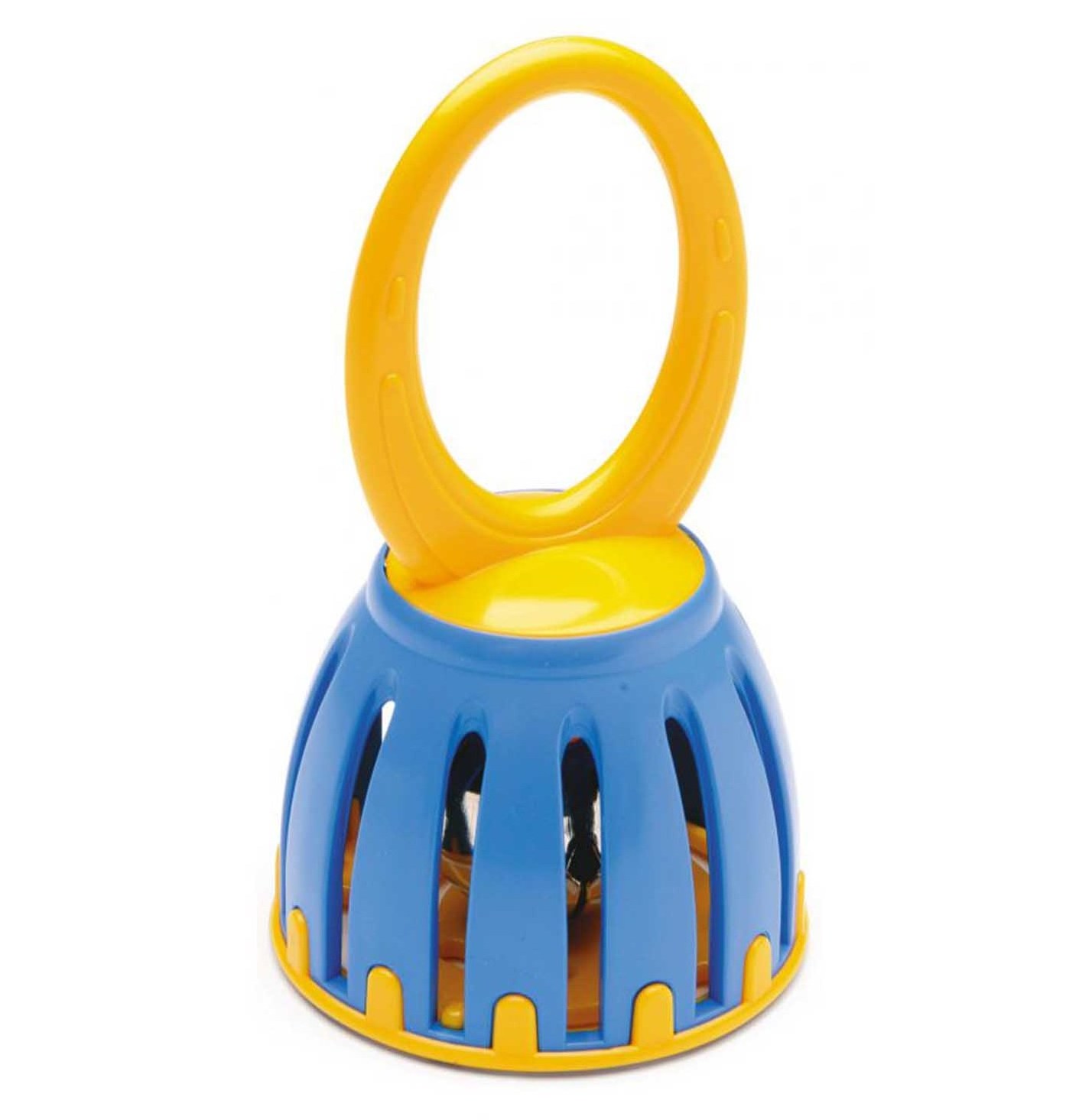 2023 educational montessori percussion PLC cage bell rattle plastic shaker hand bell toys