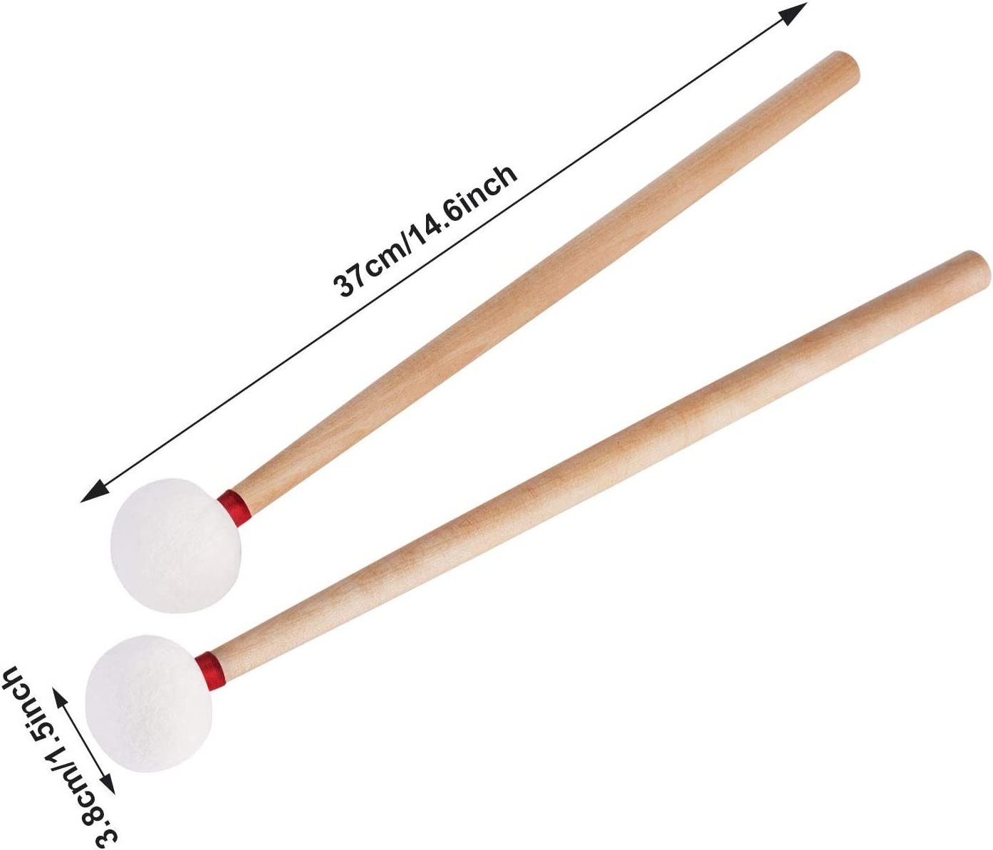 2023 new design orff percussion accessories glockensples mallet drum stick kids snare marching tenor sticks