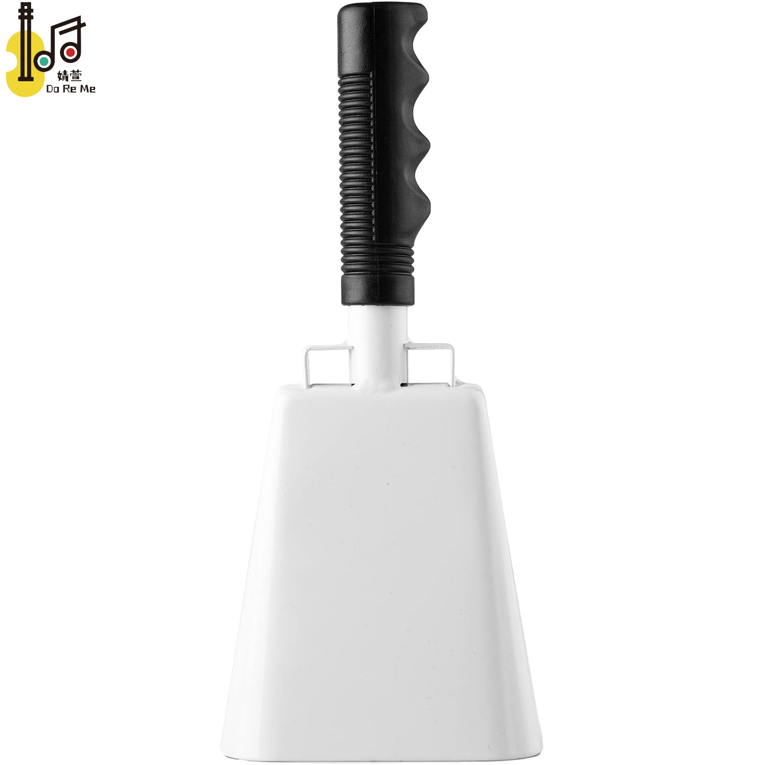 Musical instrument White steel loud noise makers hand bells cow bells for football sport games and school bells cowbell toys