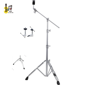 2023 new design percuss music profession double braced cymbal stand adjust height cymbal stand set for tambourine