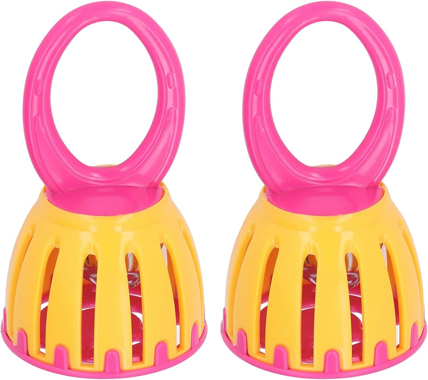 2023 educational small plastic baby rattle for kids percussion cage bell toy