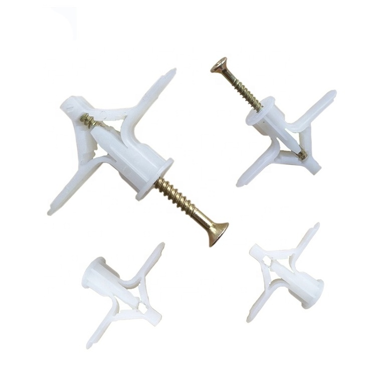 Plastic nylon Material Fixing butterfly wings wall plug anchor