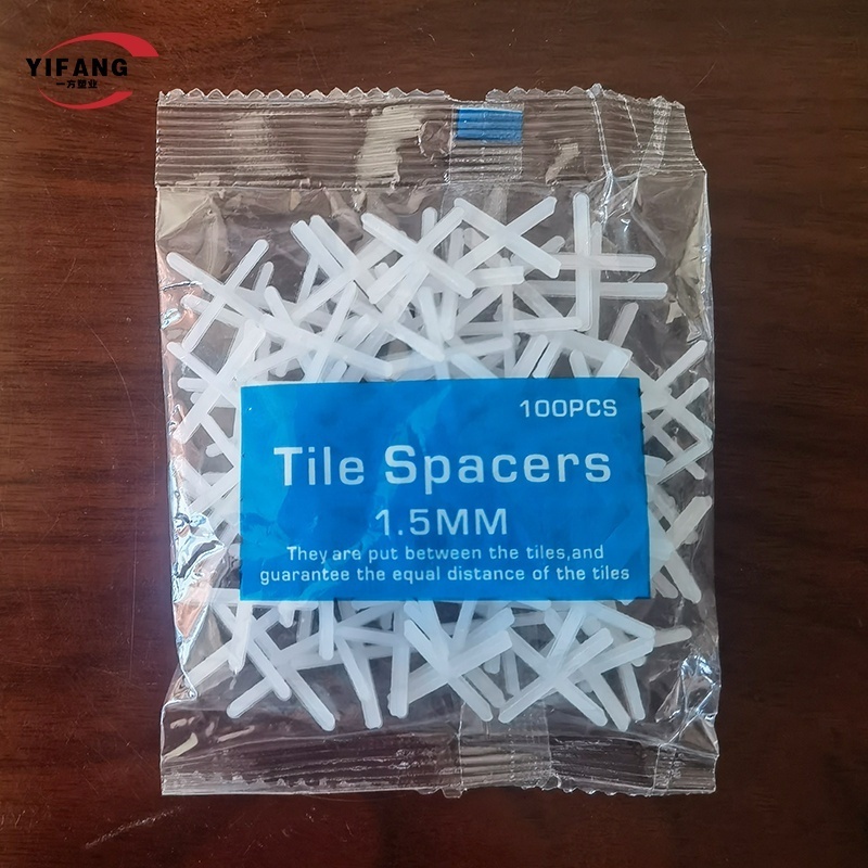 Cheap price high quality plastic pe pp floor ceramic cross tile spacer 1mm 1.5mm 2mm 2.5mm 3mm