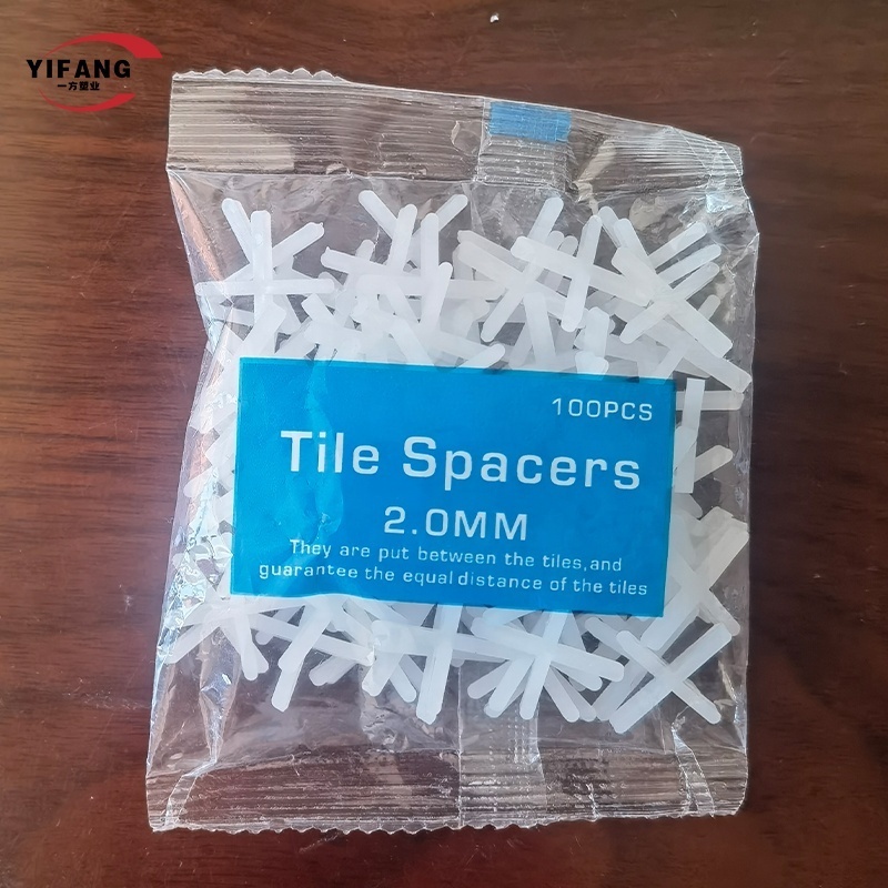 Cheap price high quality plastic pe pp floor ceramic cross tile spacer 1mm 1.5mm 2mm 2.5mm 3mm