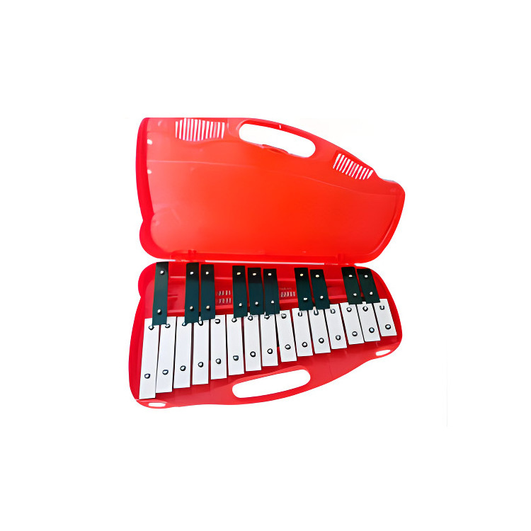 Xylophone 25 key glockenspiel marching glockenspie music instruments metallophone colorful with case