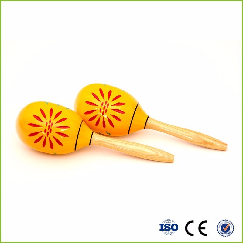 Sand hammer rattle early educational hand bell maracas hand percussion rattles custom