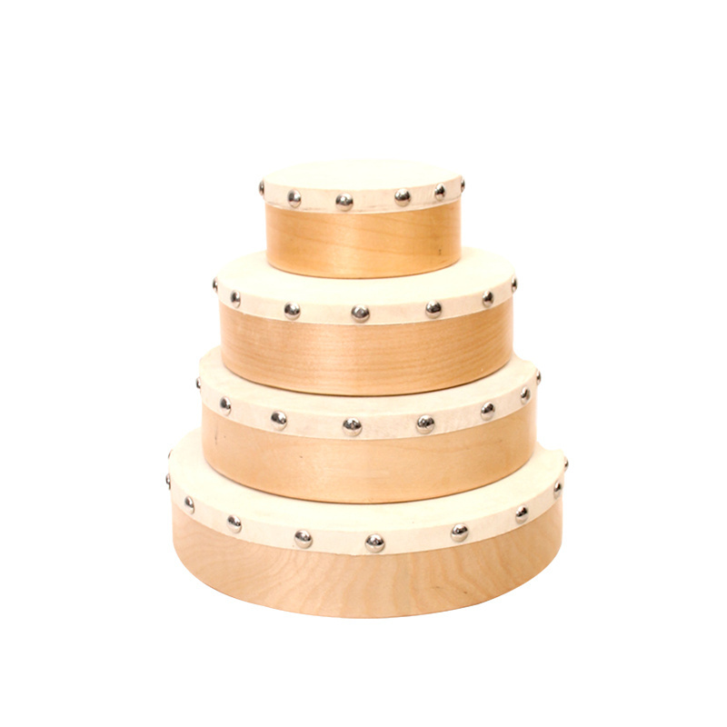 wholesale wooden musical instrument hand Drum set for kids