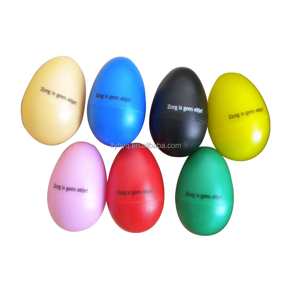 New Item Plastic Maracas Eggs Colorful Percussion Egg Shakers Toy Musical Instrument For Kids