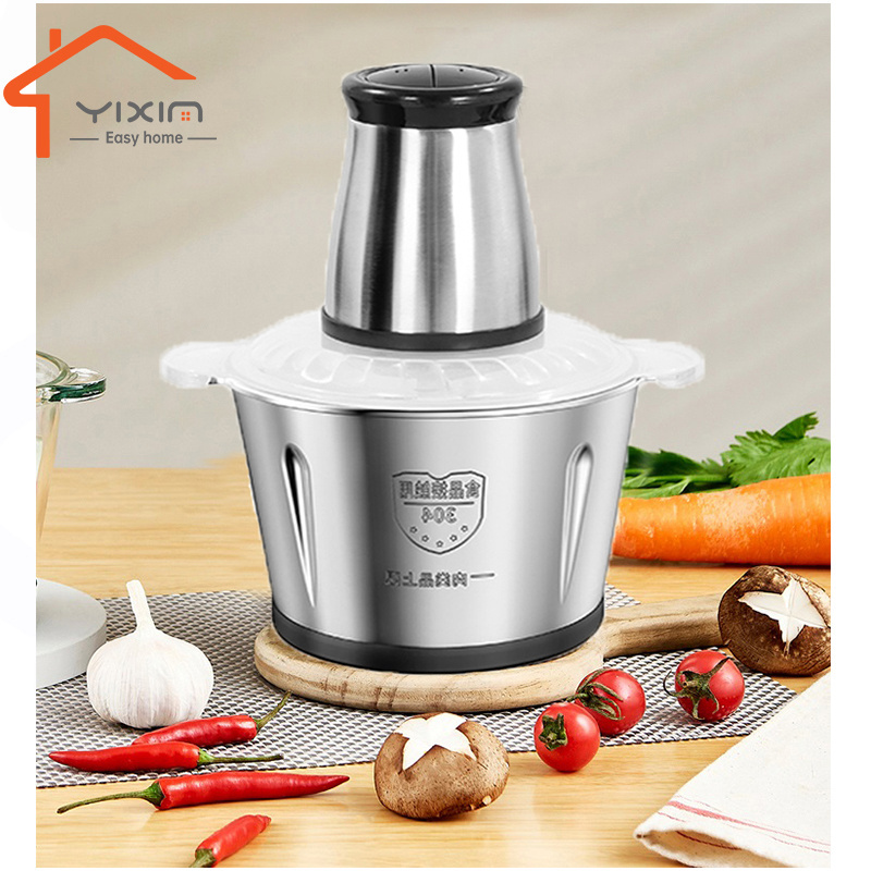 Hot Sell Kitchen Food Meat Mincer Chopper Stainless Steel 2L 3L Electric Meat Grinder