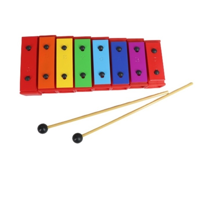 education Baby Learning Educational Toys Wooden Toy 8 Tone Knocking Xylophone Piano Glockenspiel