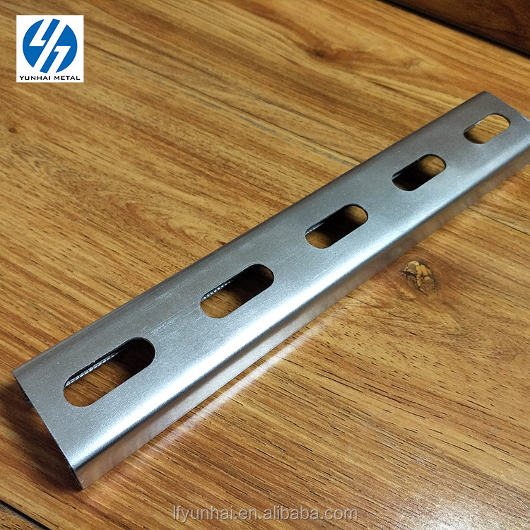 hot dip galvanized slotted gi c channel weight