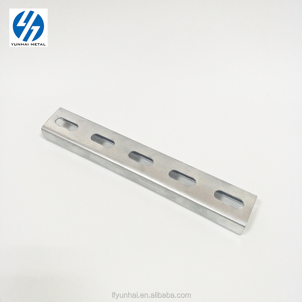 hot dip galvanized slotted gi c channel weight