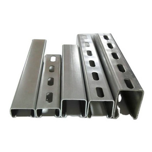 ISO9001 Certificate C Channel Solar Power Steel Rail For Ground Solar Panel Mounting Bracket