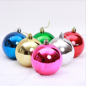 Ornament Christmas Decor Ball 3CM 4CM 8CM 12CM christmas ornaments balls Attractive Plastic Glass Painted Christmas Hanging Ball