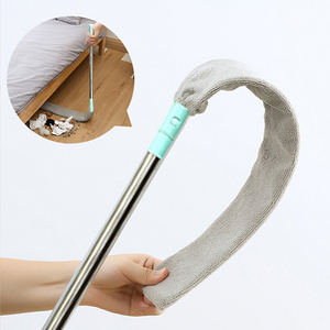 Household Cleaning Tools Folding Bendable Extending Long Handle Fiber Duster Cleaning Brush