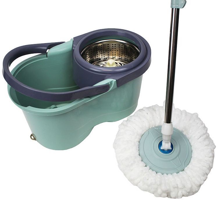 Factory Wholesale With Stainless Steel Mop Stick 360 degree floor mop Magic Rotating Mop Bucket