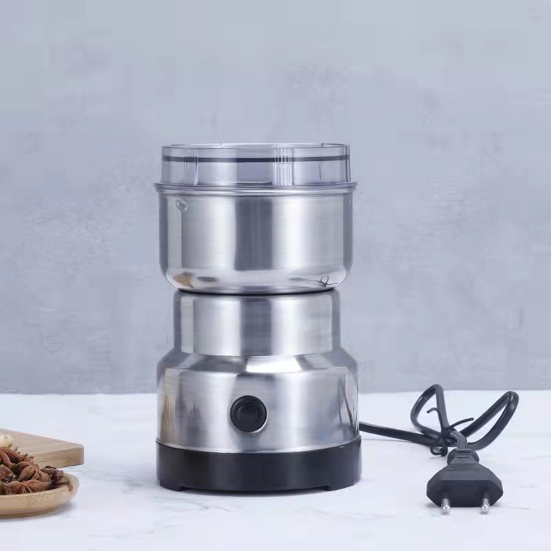 Household Electric Stainless Steel Dry Food Coffee Bean Nuts Rice Grinder for Household