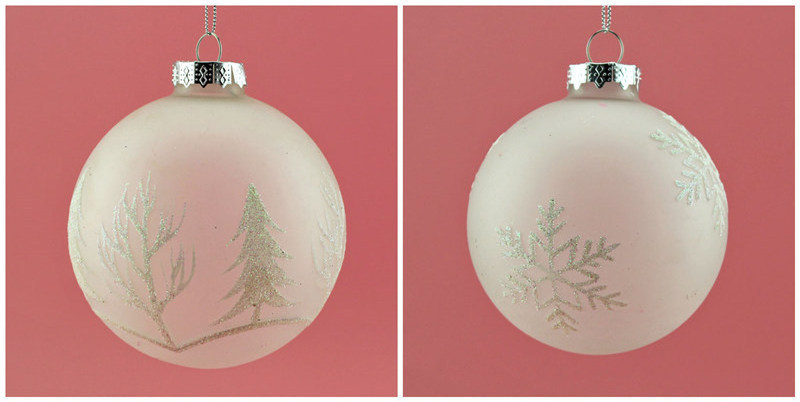 Ornament Christmas Decor Ball 3CM 4CM 8CM 12CM christmas ornaments balls Attractive Plastic Glass Painted Christmas Hanging Ball