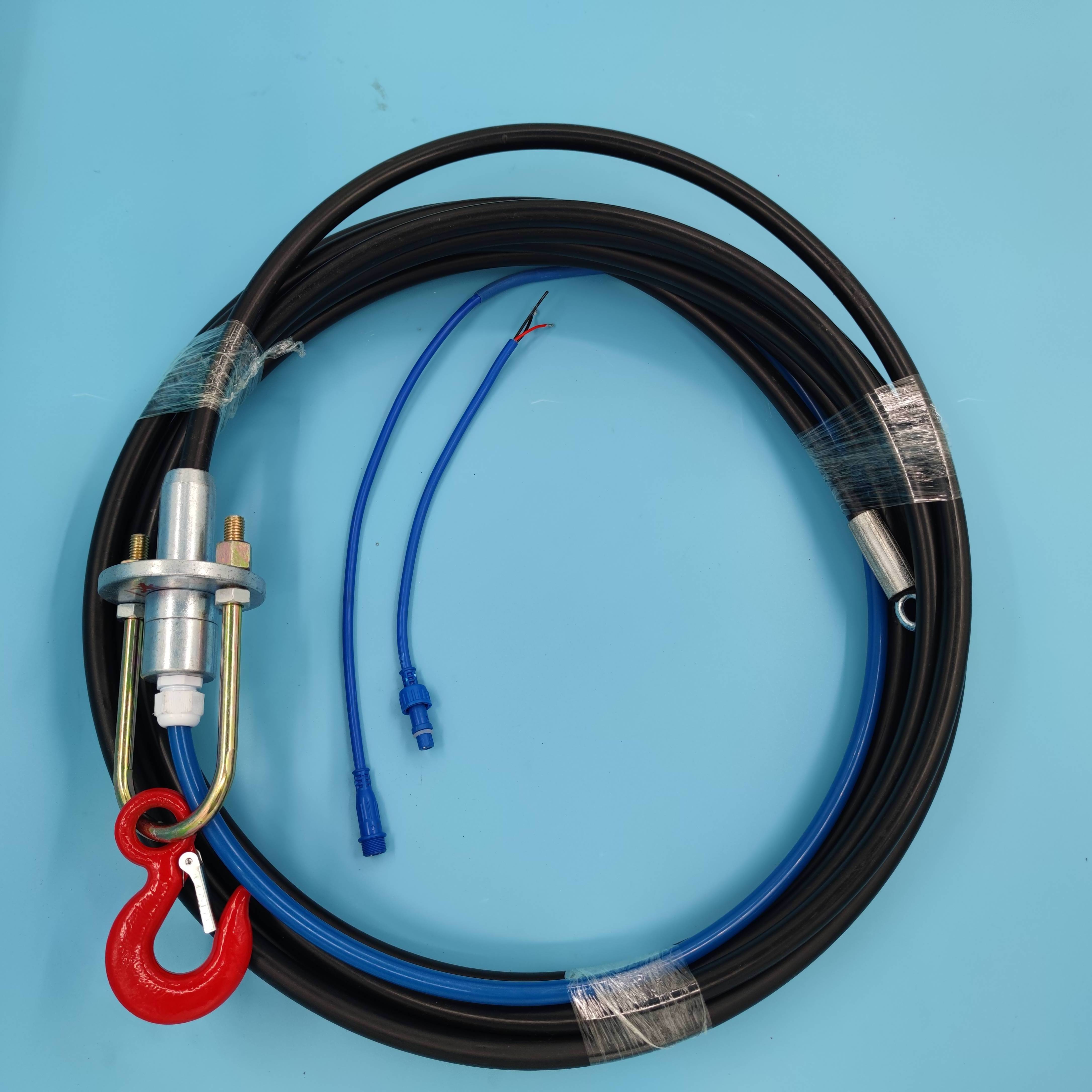 Temperature and humidity detection cable for agricultural seed storage