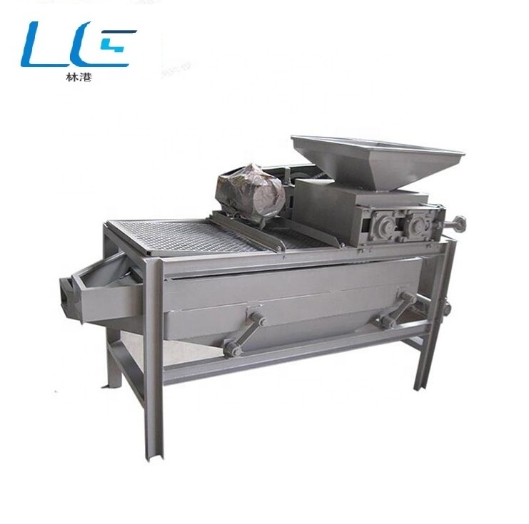 Small Walnut Almond Palm Kernel Cracking Sheller Shelling Machine From Factory