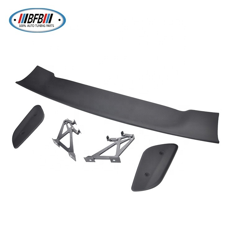 Universal Spoiler ABS Matte Black GT Style Car Rear Modified Wing Trunk Spoiler Hatchback Boot Spoiler