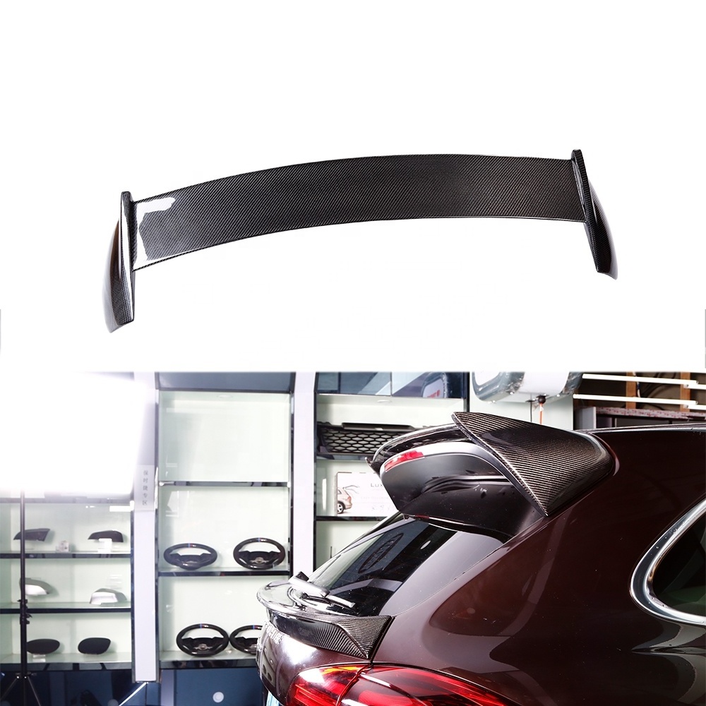 For Porsche Cayenne 958 2014-2017 Carbon Fiber Roof Spoiler Real Carbon Fiber Car Window Spoiler For Porsche