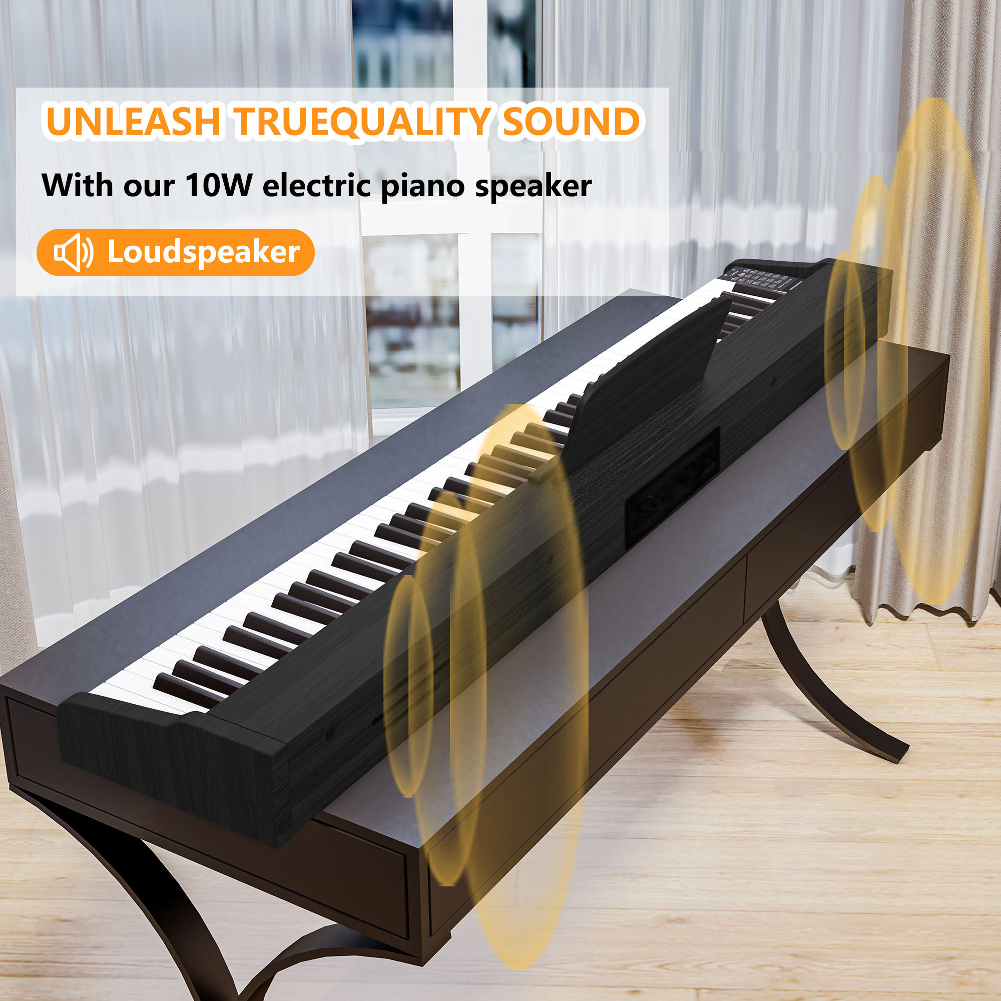 LeGemCharr Portable electric piano keyboard piano 88 keys musical keyboard 88 key electronic piano electric