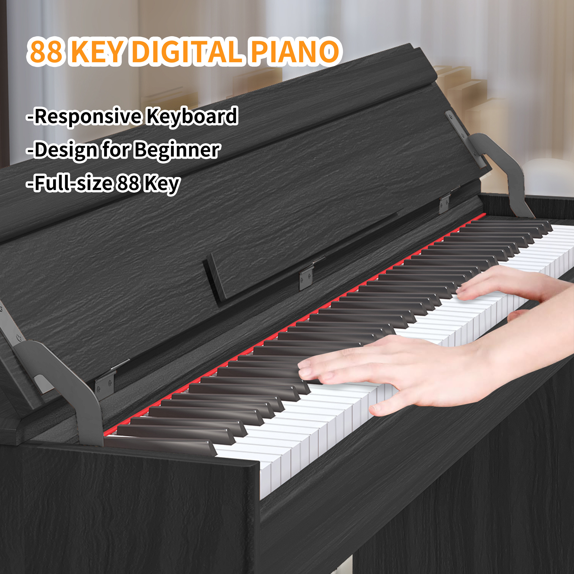 LeGemCharr digital piano keyboard electronic piano electric piano 88 keys