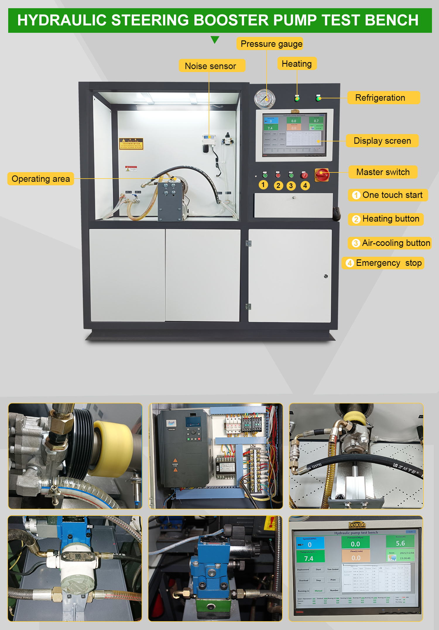 BP-A2 steer pump test bench eps ehps electric power steering eps test bench booster pump testing equipment for sale