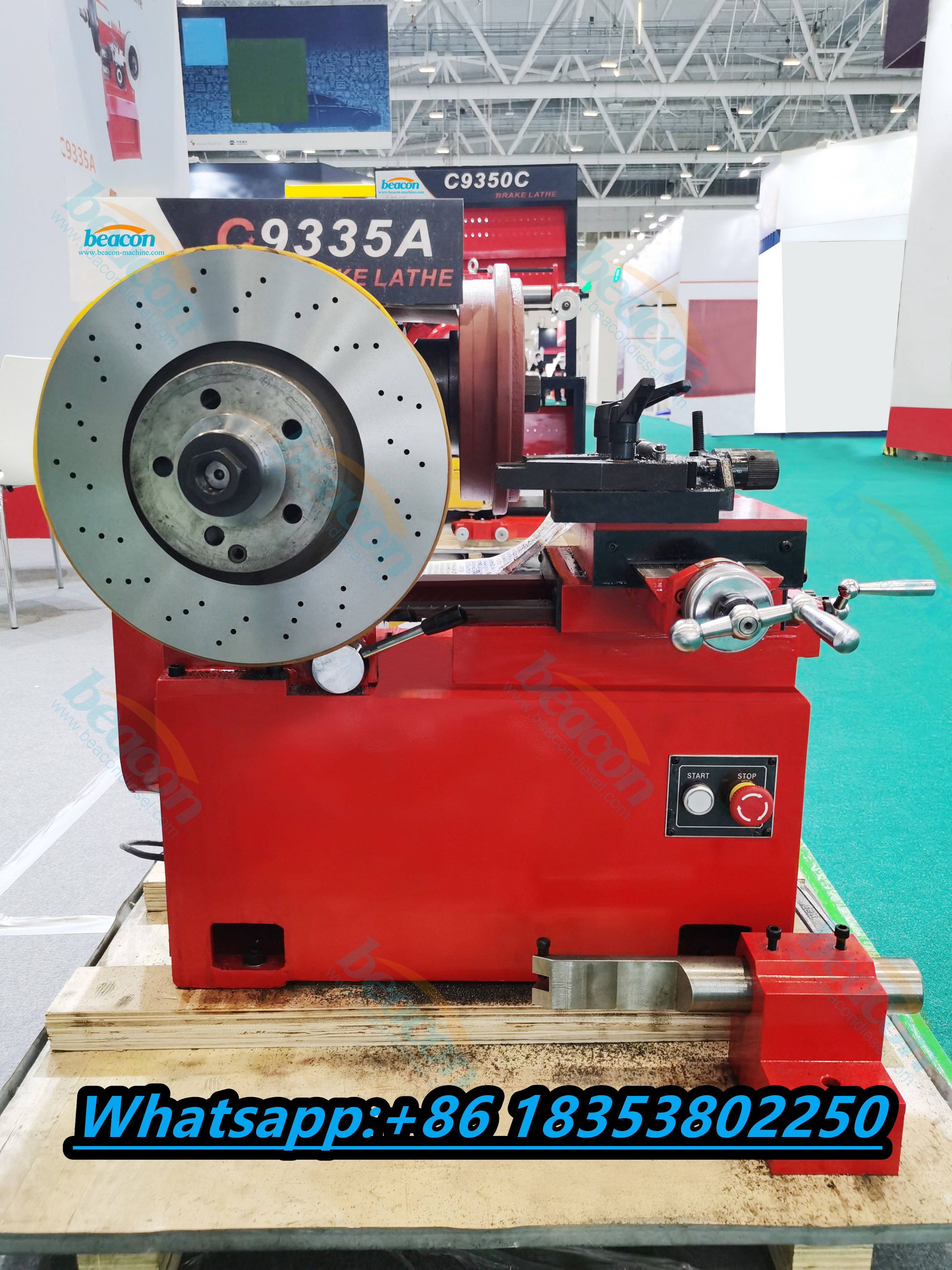 Mechanic Car Brake Lathe C9335A Brake Disc Drum Cutting Machine Small Car Brake Disc Repair Lathe