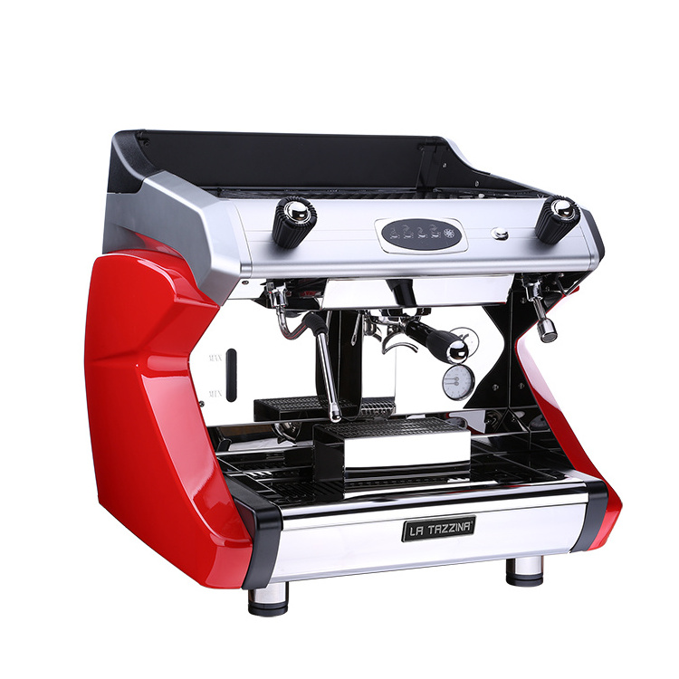 220V Professional Semi Automatic Coffee Machine/Red/Pink/Black/Yellow Single Head Home Coffee Machine