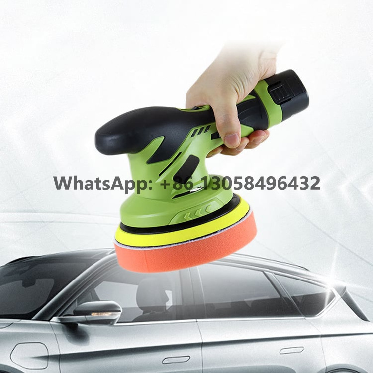 12V Hand-Held Car Waxing Tool Buffer Sander Polishing Machine Mini Rotary Electric Orbital Floor 150MM Portable Car Polisher