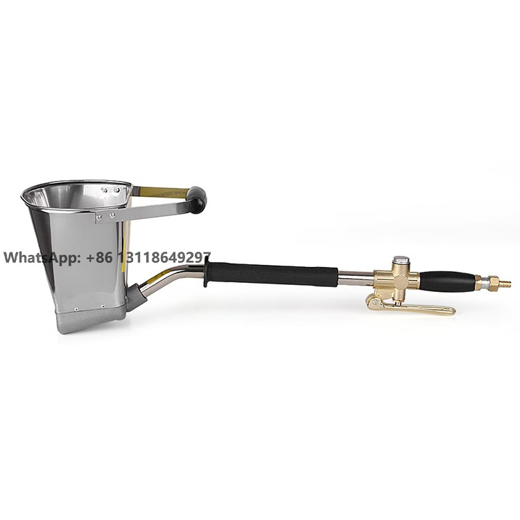 Pneumatic Tool Air Stucco Wall Sprayer Plaster Hopper Painting Gun Automatic Portable Mini Cement Mortar Sand Blasting Spray Gun