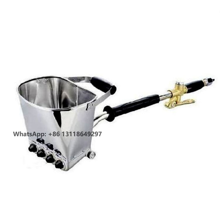 Pneumatic Tool Air Stucco Wall Sprayer Plaster Hopper Painting Gun Automatic Portable Mini Cement Mortar Sand Blasting Spray Gun