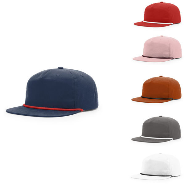 High Quality 5 panel hats with rope Richardson 256 Blank baseball sport cap hats SnapBack Hat designer Cap