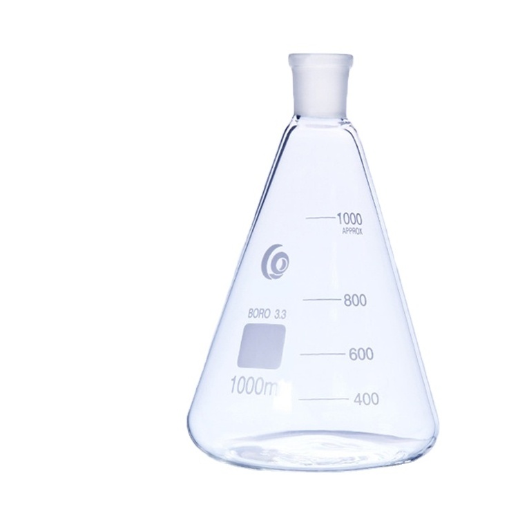 Loikaw High Quality 150ml 250ml 500ml Borosilicate 3.3 Volumetric Flasks Erlenmeyer Conical Flask With Narrow Mouth