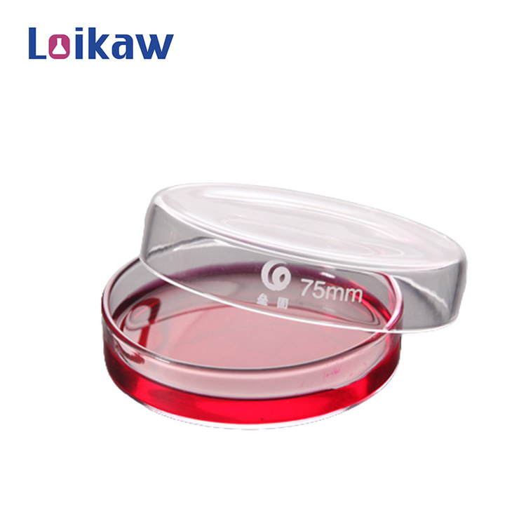 Loikaw 40ml 60ml 75ml 90ml Borosilicate Glass Petri Dish Glass Culture Dish, Petri Dish, Culture Plate