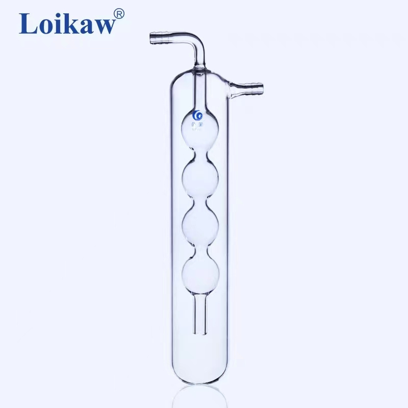 Loikaw100mm 200mm 250mm  300mm 400mm 600mm Glass Straight Vacuum Cold Trap Bubbler