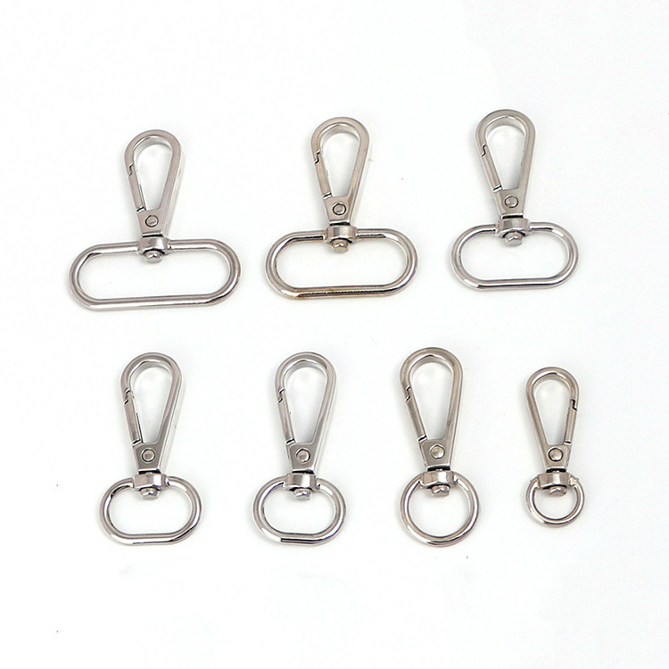 Customized Zinc Alloy Hardware Accessories Dog Hook Safety Metal Heavy Duty Swivel Snap Hook Buckle For Bag